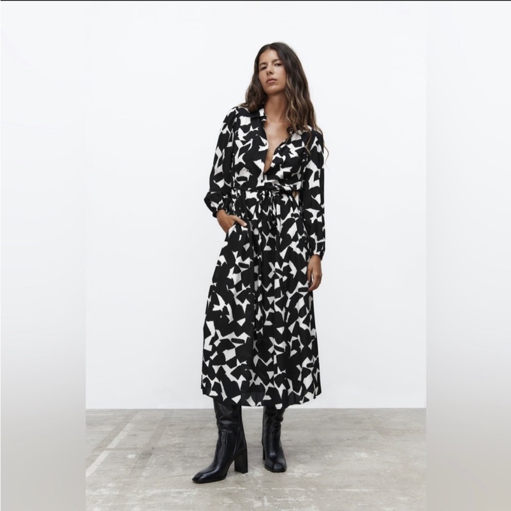 Zara Printed Maxi Dress